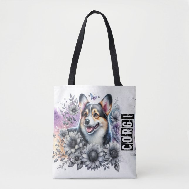 Bolso De Tela Corgi (Anverso)