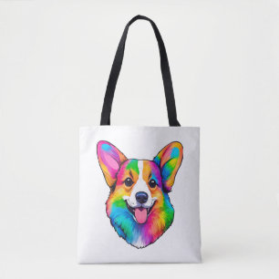 Bolso De Tela Corgi colorido