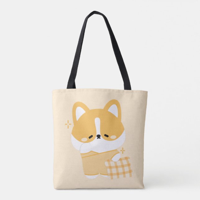 Bolso De Tela Corgi con sueño suave (Reverso)
