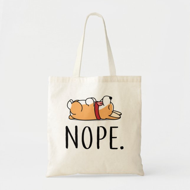 Bolso De Tela Corgi de Nope (Frente)