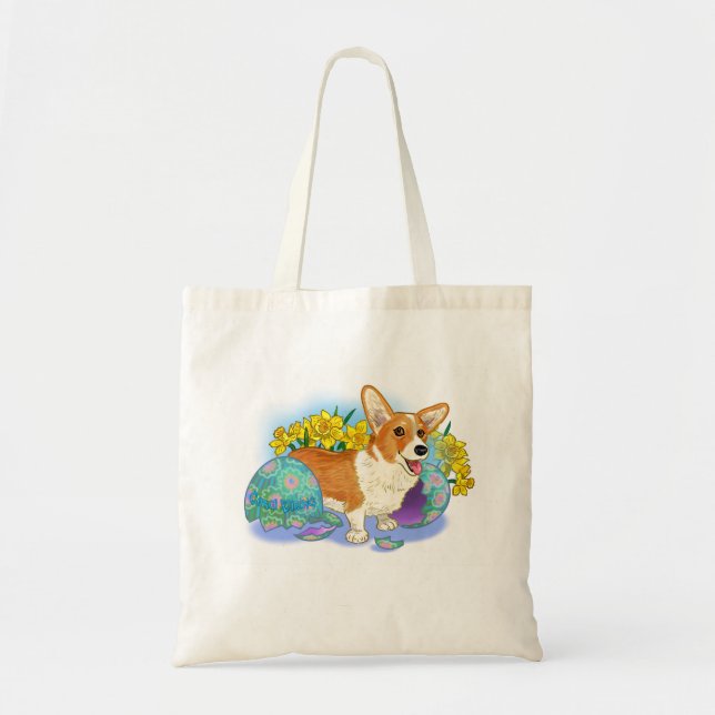 Bolso De Tela Corgi de Pascua