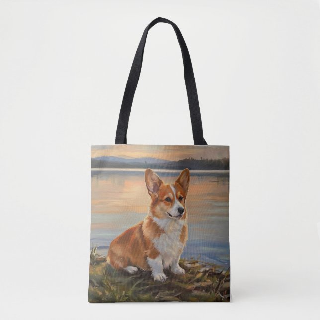 Bolso De Tela Corgi galés de Pembroke (Anverso)