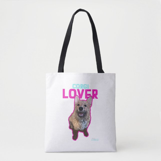 Bolso De Tela Corgi Lover (Anverso)