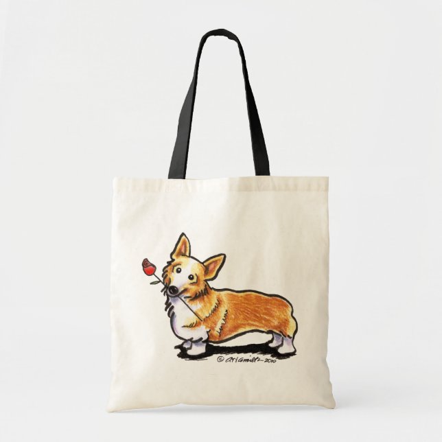 Bolso De Tela Corgi SCariño (Frente)