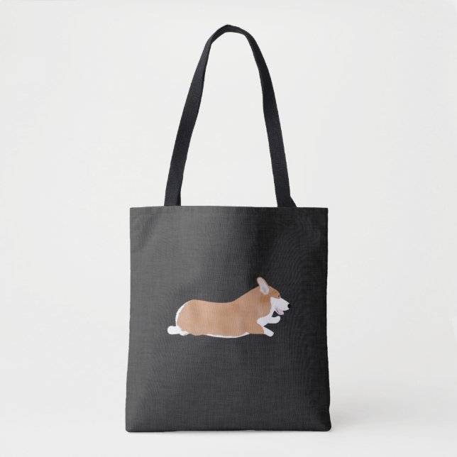 Bolso De Tela Corgi Tote Bag (Anverso)