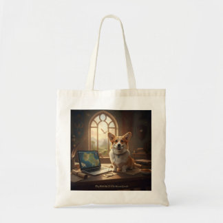 Bolso De Tela Corgi y Ratón