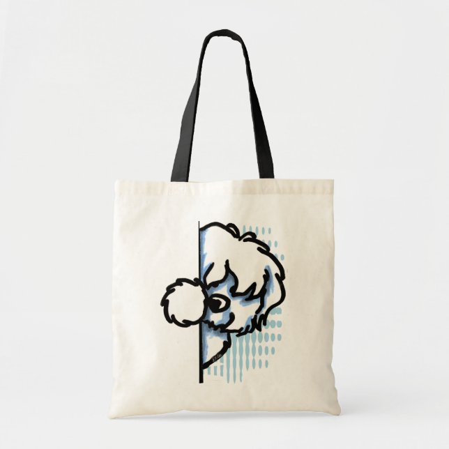 Bolso De Tela Corner Coton de Tulear (Frente)