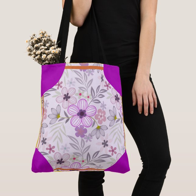 Bolso De Tela Cornerstone Blossom Lavanda (Detalle)