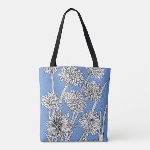 Bolso De Tela Cornflowers Blue