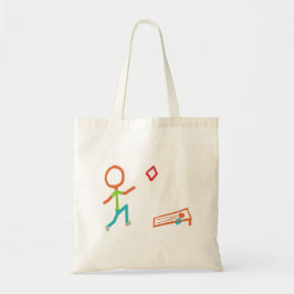 Bolso De Tela Cornhole Stickman