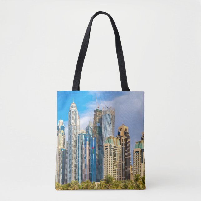 Bolso De Tela Cornisa de rascacielos modernos de Dubai (Anverso)