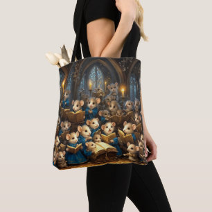 Bolso De Tela Coro del ratón de la iglesia