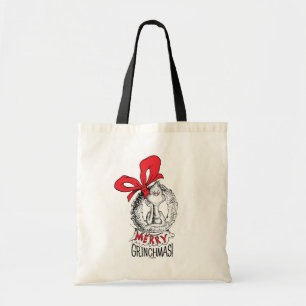 Bolso De Tela Corona de Grinchmas Feliz El Grinch