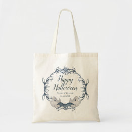 Bolso De Tela Corona de Halloween de murciélagos fantasmales gót