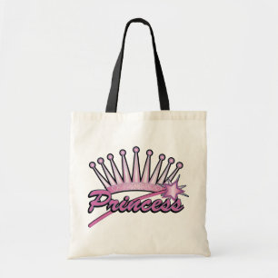 Bolso De Tela Corona de princesas rosadas