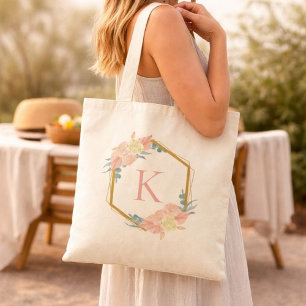 Bolso De Tela Corona Floral de Pastel Personalizada para Damas d