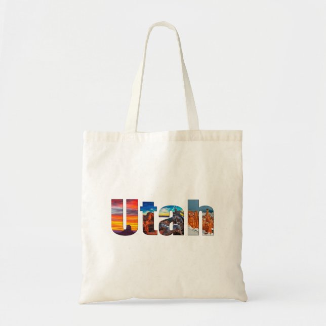 Bolso De Tela Coronas de Utah (Frente)