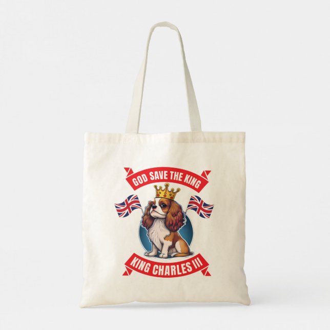 Bolso De Tela Coronation Cavalier King Charles (Reverso)