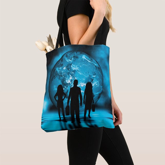 Bolso De Tela Corporate Team Silhouette Futuristic Business (Subido por el creador)