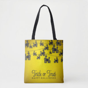 Bolso De Tela Correa de casa embrujada