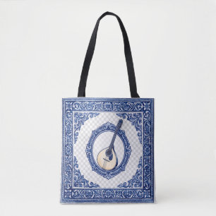 Bolso De Tela Correa para Guitarra con Motivo Azulejo Inicial