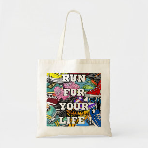 Bolso De Tela Corredor de arte pop audaz