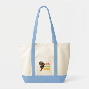 Bolso De Tela Corriendo Aventura Sasquatch Creer Diseño
