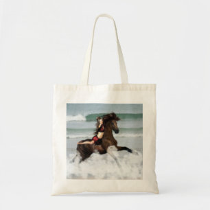 Bolso De Tela Corriendo la playa