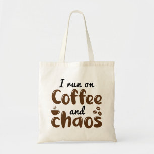 Bolso De Tela Corro En Café Y Caos