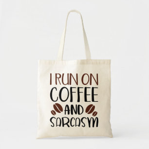 Bolso De Tela Corro En Café Y Sarcasmo