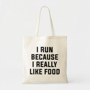 Bolso De Tela Corro Porque Realmente Me Gusta La Comida