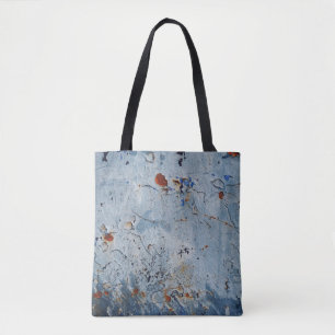 Bolso De Tela Corrode de la Fuente Azul de Hierro Viejo