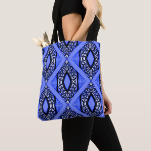 Bolso De Tela Cortas en azul...