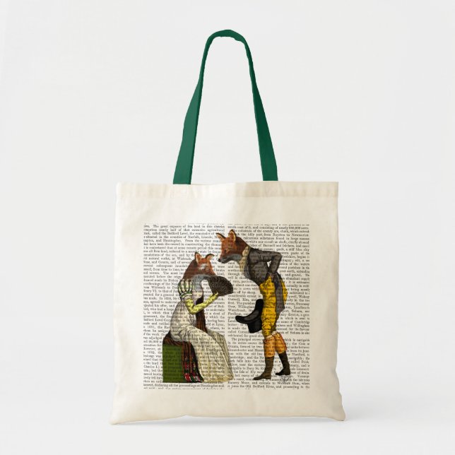 Bolso De Tela Cortejando zorros (Frente)