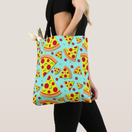 Bolso De Tela Cortes de Pizza Lover de la impresión de Pepperoni