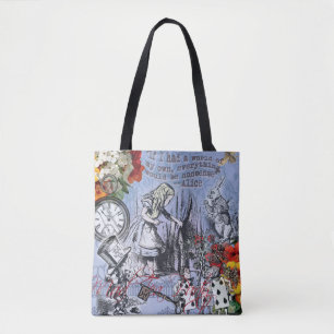 Bolso De Tela Cortina de tonterías de Alicia tierra de maravilla