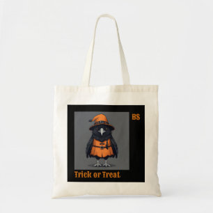 Bolso De Tela Corto cuervo de Halloween disfrazado Truco o tra