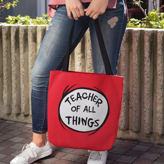 Bolso De Tela Cosa una cosa dos - Profesor de todas las cosas (Person holding tote bag)