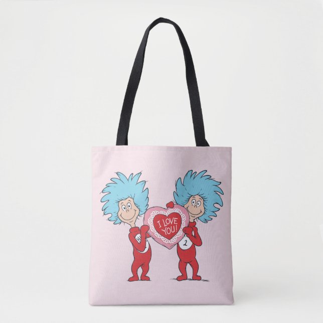 Bolso De Tela Cosa Uno Cosa Dos Te Amo (Anverso)