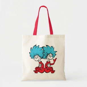 Bolso De Tela Cosa Uno y Cosa Dos del Gato en el Sombrero
