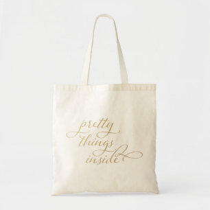 Bolso De Tela Cosas bonitas dentro