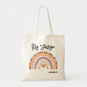 Bolso De Tela Cosas de la vida de maestro Arcoíris Personalizada