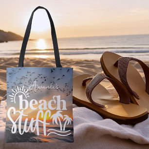Bolso De Tela "Cosas de playa" personalizadas