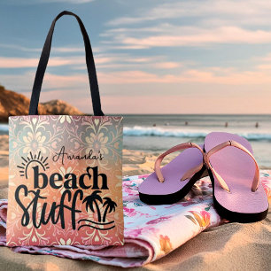 Bolso De Tela "Cosas de playa" personalizadas