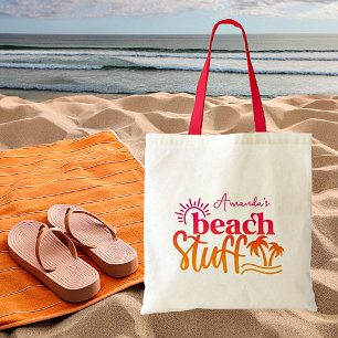 Bolso De Tela "Cosas de playa" personalizadas