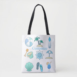 Bolso De Tela Cosas de vida en la playa Thunder_Cove