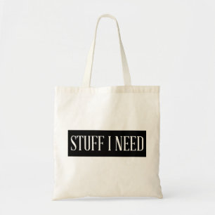 Bolso De Tela Cosas que necesito - Tote humorístico moderno