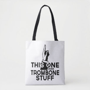 Bolso De Tela Cosas trombonas - Graciosa música trombona