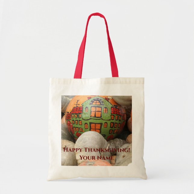Bolso De Tela Cosecha de calabaza (Frente)