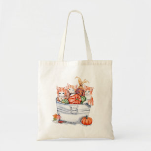 Bolso De Tela Cosecha gatitos